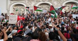 Flottille Soumoud : Rassemblement d’étudiants et d’élèves en solidarité avec  le peuple palestinien