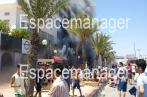 En Photos : Les boutiques d Artisanat à Hammamet Sud ravagées par un incendie (Photos Fliss)