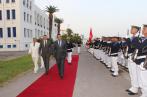 En photos, Mehdi Jomâa à la base navale de Bizerte