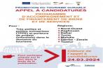  Appel  à candidatures pour le projet ” Promotion du Tourisme Durable” cofinancé par l’UE