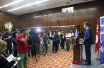 Reportage photos de la conférence de presse donnée par Mohamed Ali Toumi pour annoncer l adhésion de la FTAV à l’ECTAA