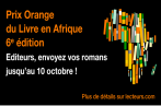 La Fondation Orange lance la 6e édition du Prix Orange du Livre en Afrique