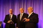 Cérémonie de remise du prix Pionniers de la construction de la paix à Essebsi et Ghannouchi 