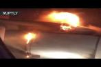 Frayeur: Un avion prend feu en plein vol (vidéo) 