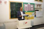 Moncef Marzouki vote, en photos