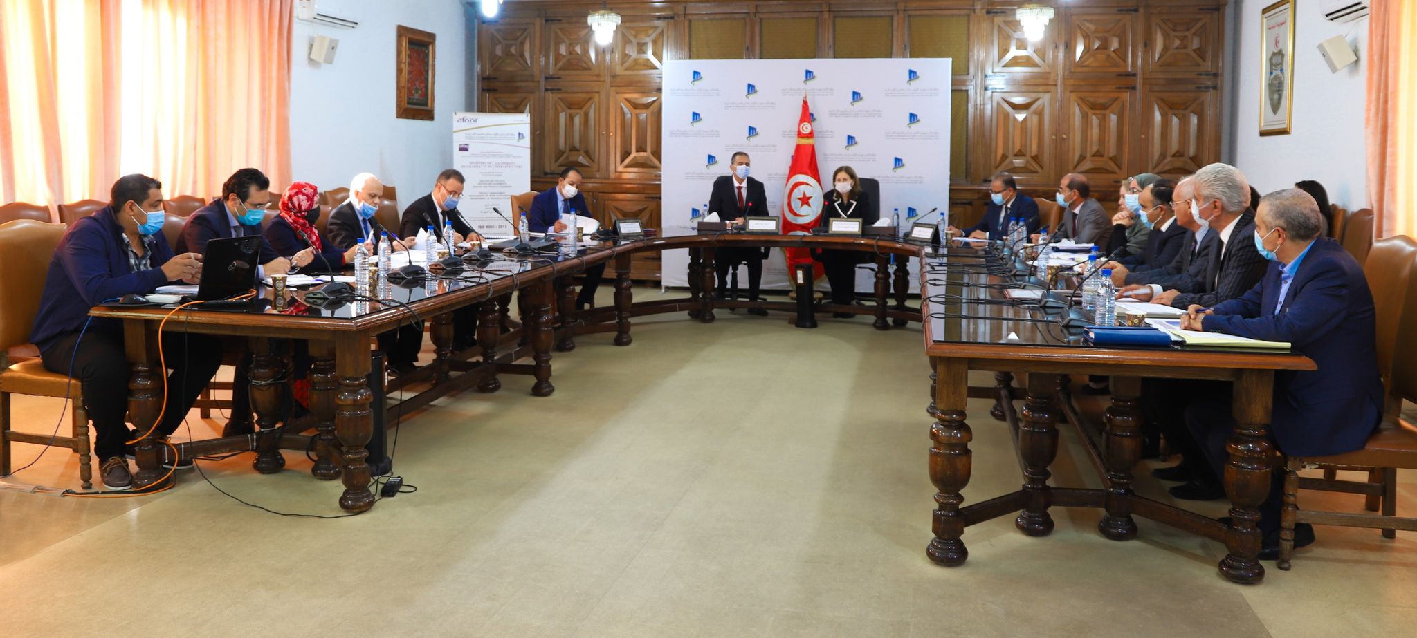 Réunion de travail entre la ministre de l’Equipement et celui des Domaines de l’Etat 