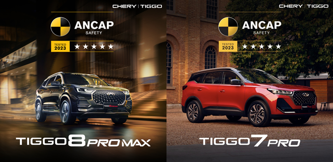 Chery reçoit sa deuxième « 5 étoiles » avec la nouvelle Tiggo 8 Pro Max