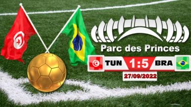 Amical: Lourde défaite de la Tunisie face au Brésil