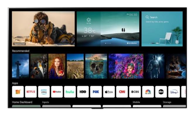 LG: La plateforme de télévision intelligente Webos 6.0